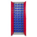 ARMOIRE À 2 PORTES AVEC 48 BACS