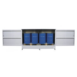 BAC DE RÉTENTION FERMÉ 2 CUVES IBC