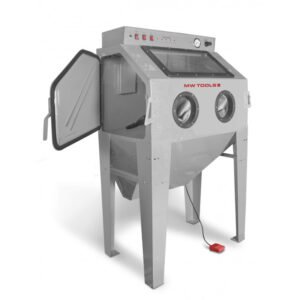 CABINE DE SABLAGE PROFESSIONNELLE 350 L AVEC ASPIRATION + TÊTE SABLAGE FIXE