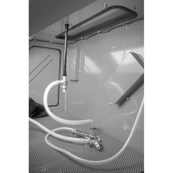 CABINE DE SABLAGE PROFESSIONNELLE 350 L AVEC ASPIRATION + TÊTE SABLAGE FIXE – Image 7
