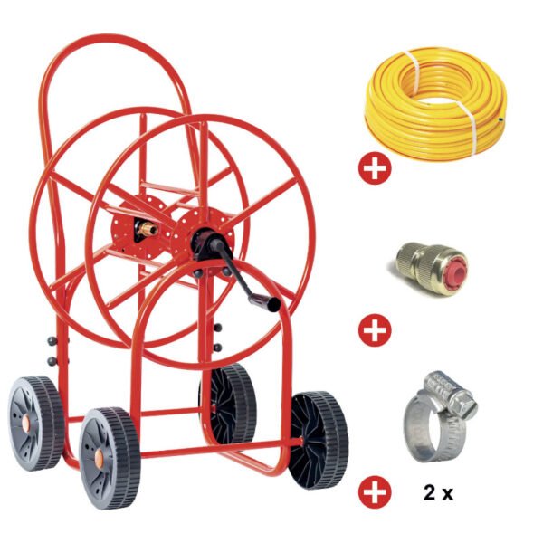 CHARIOT AVEC TUYAU TRICOTOP 19 MM 50 M – Image 2