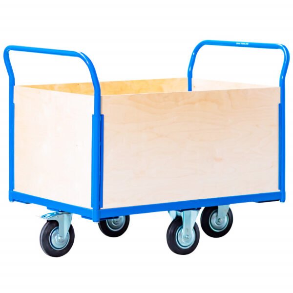 CHARIOT DE TRANSPORT 360° AVEC 1 PLATEAU ET 4 PAROIS – Image 5