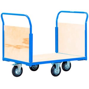 CHARIOT DE TRANSPORT 360° EXTRA GRAND AVEC 1 PLATEAU ET 2 PAROIS