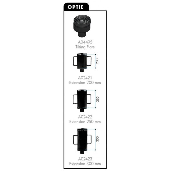 CRIC HYDROPNEUMATIQUE 80 T CYLINDRE TRIPLE – Image 6