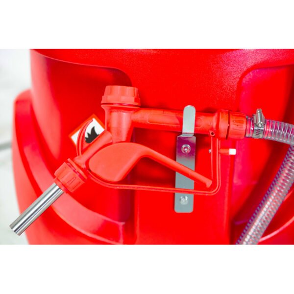 CUVE CADDY RAVITAILLEUR PE MOBILE DE 75L ESSENCE ET HUILE AVEC POMPE ET PISTOLET MANUEL – Image 11
