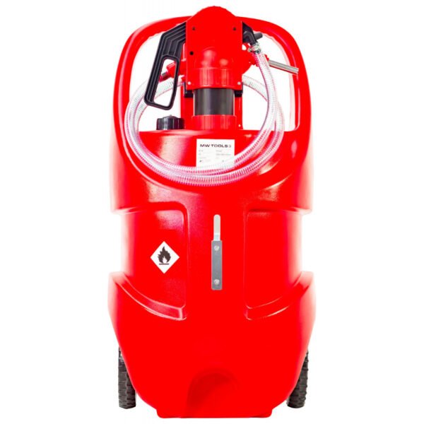CUVE CADDY RAVITAILLEUR PE MOBILE DE 75L ESSENCE ET HUILE AVEC POMPE ET PISTOLET MANUEL