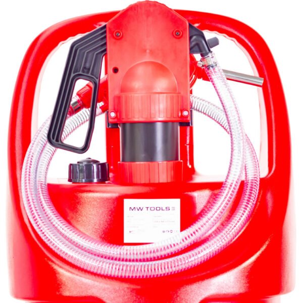 CUVE CADDY RAVITAILLEUR PE MOBILE DE 75L ESSENCE ET HUILE AVEC POMPE ET PISTOLET MANUEL – Image 6