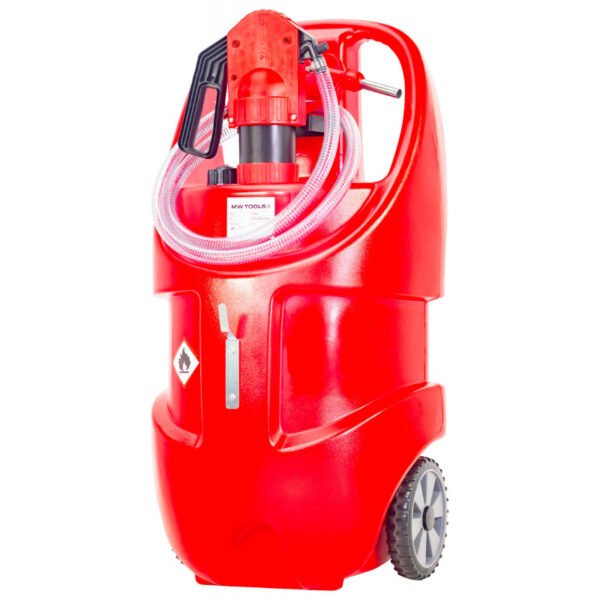 CUVE CADDY RAVITAILLEUR PE MOBILE DE 75L ESSENCE ET HUILE AVEC POMPE ET PISTOLET MANUEL – Image 12