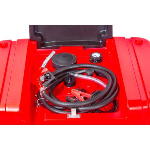 CUVE CADDY RAVITAILLEUR PE MOBILE 210L DIESEL-GASOIL AVEC POMPE 12V ET PISTOLET AUTOMATIQUE – Image 7