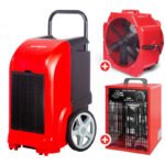 SET DÉSHUMIDIFICATEUR BDP70 + VENTILATEUR MV500PPL + CHAUFFAGE WEL33