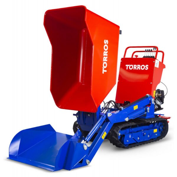 DUMPER HYDROSTATIQUE À CHENILLES AVEC PELLE 80 KG, BENNE 800 KG ET MOTEUR HONDA – Image 4