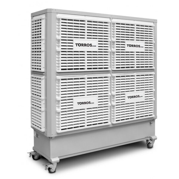 RAFRAÎCHISSEUR D'AIR ÉVAPORATIF INDUSTRIEL MOBILE LARGE 40000 M³/H