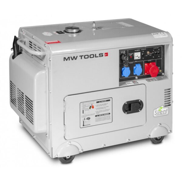 GROUPE ÉLECTROGÈNE INSONORISÉ DIESEL 4,8 KW 230V+ 6 KW 400V – Image 7