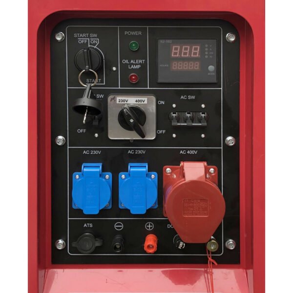 GROUPE ÉLECTROGÈNE INSONORISÉ DIESEL 8 KW 230V + 10KW 400V – Image 2