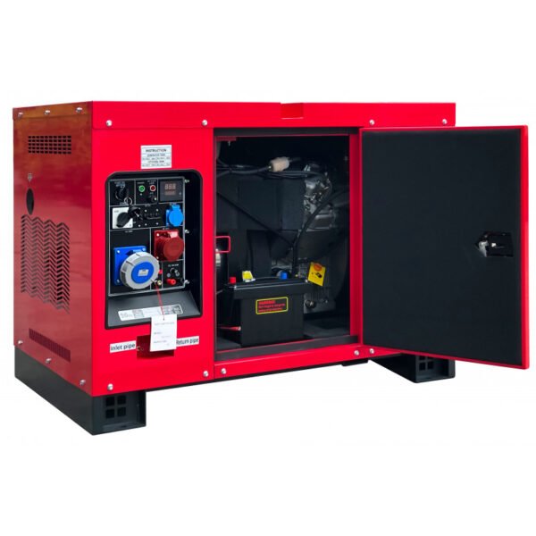GROUPE ÉLECTROGÈNE INSONORISÉ DIESEL 12 KW 230V + 15KW 400 V – Image 2