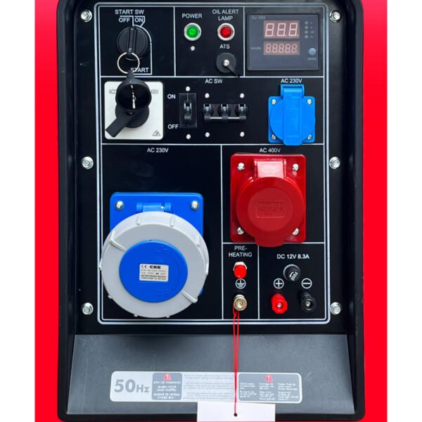 GROUPE ÉLECTROGÈNE INSONORISÉ DIESEL 12 KW 230V + 15KW 400 V – Image 6