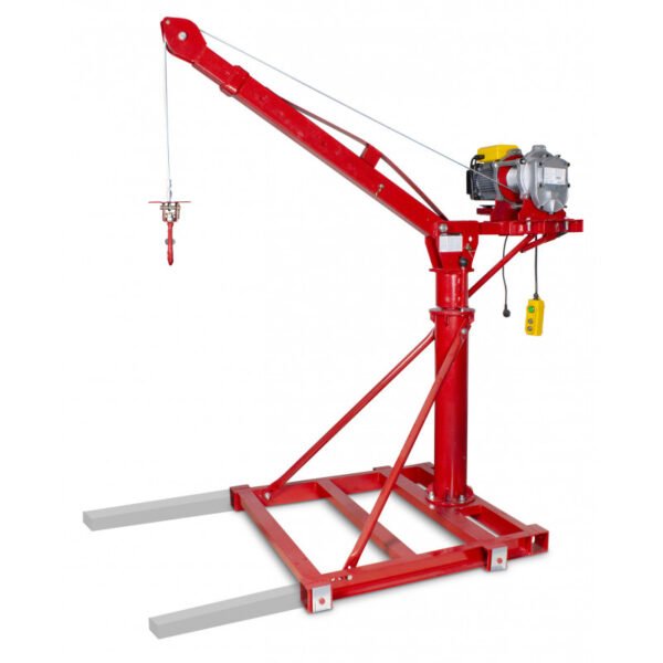 GRUE MOBILE 500 KG AVEC TREUIL ÉLECTRIQUE 230 V – Image 2