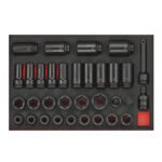 JEU DE DOUILLES À CHOC 3/4" 50MM 33PCS EVA-TRAY