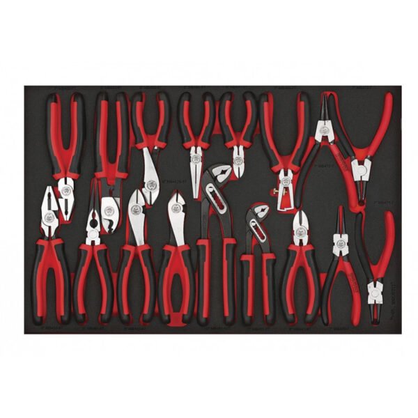 JEU DE PINCES 17PCS EVA-TRAY