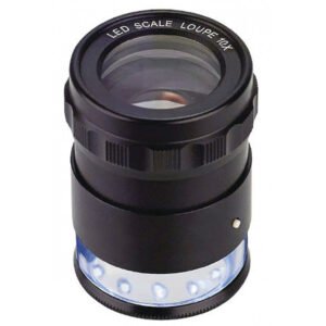 LOUPE DE POCHE / LOUPE AVEC ÉCHELLE ET ÉCLAIRAGE LED