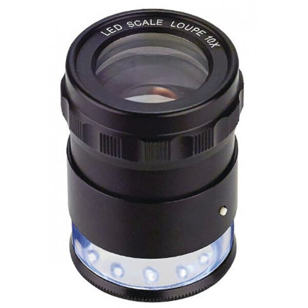 LOUPE DE POCHE / LOUPE AVEC ÉCHELLE ET ÉCLAIRAGE LED – Image 3