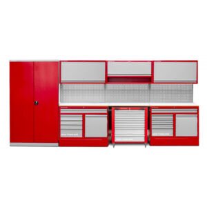 MOBILIER ATELIER AVEC SERVANTE 4,4 MÈTRES LONG