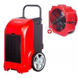 SET DÉSHUMIDIFICATEUR BDP70 + VENTILATEUR MV500PPL