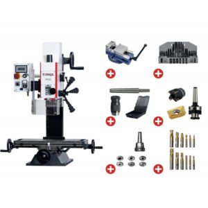 PACK PERCEUSE-FRAISEUSE PF20 0,85KW 230V + ACCESSOIRES INDISPENSABLES
