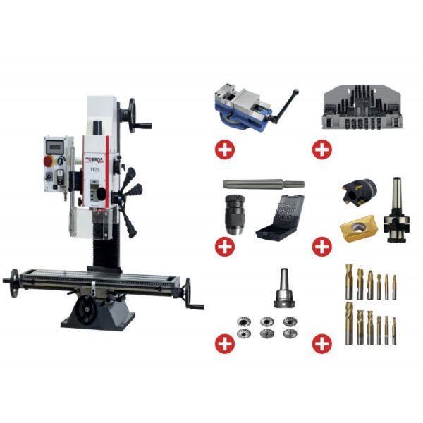 PACK PERCEUSE-FRAISEUSE PF20L 0,85KW 230V + ACCESSOIRES INDISPENSABLES – Image 8