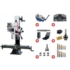 PACK PERCEUSE-FRAISEUSE PF20L 0,85KW 230V + ACCESSOIRES INDISPENSABLES
