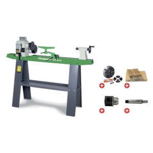 PACK TOUR À BOIS 306X900MM + MANDRIN 100MM + JEU 8 BURINS + MANDRIN À COURONNE