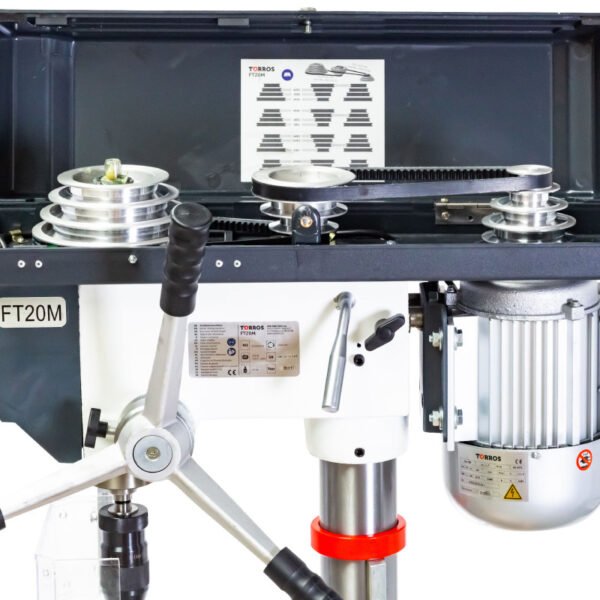 PERCEUSE D'ÉTABLI CM2 Ø25 MM 12 VITESSES 0,75KW 230V – Image 4