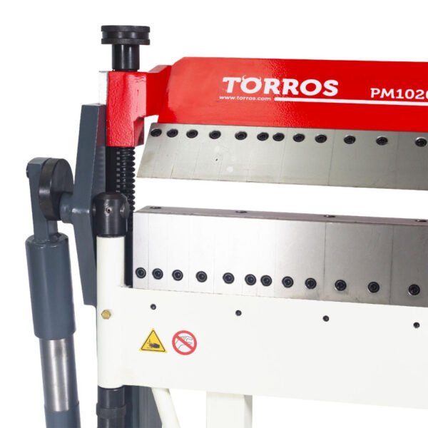 PLIEUSE DE TÔLE MANUELLE 1020 MM, 0-135°, 2 MM, SEGMENTS EN HAUT ET BAS – Image 3