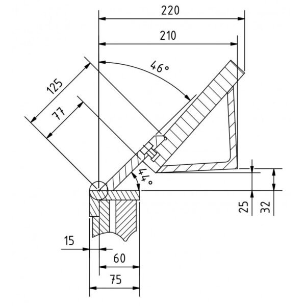 PLIEUSE DE TÔLE MANUELLE 1270 MM, 0-135°, 2 MM, SEGMENTS EN HAUT – Image 8