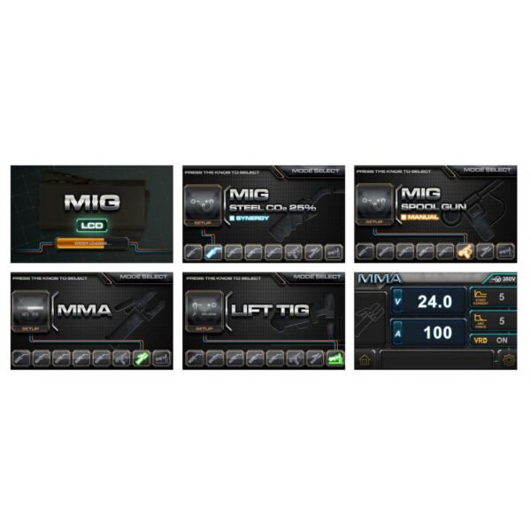 POSTE À SOUDER INDUSTRIEL MIG 250 A LCD + ACCESSOIRES – Image 3