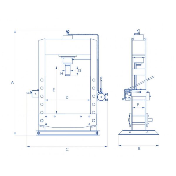 PRESSE MANUELLE LOURDE 100 T – Image 4