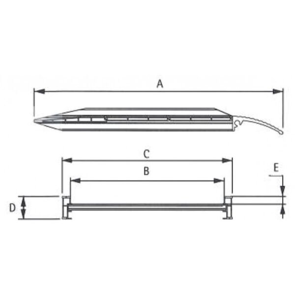 RAMPE ALUMINIUM 1 TON 2400X750MM – Image 3