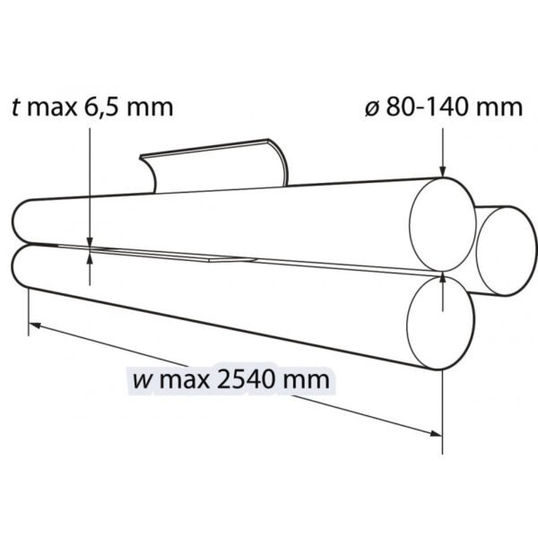 ROULEUSE À 3 ROULEAUX MOTORISÉE JUSQUE 6.5 MM – Image 3