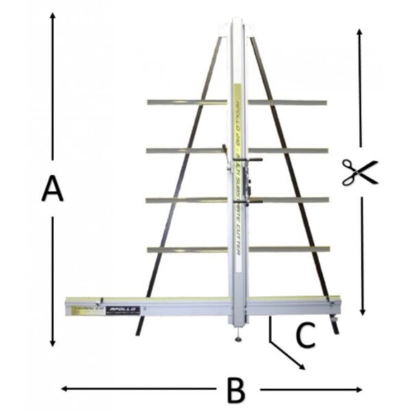 COUPEUSE À PANNEAUX VERTICALE MULTI-MATIÈRE À USAGE INTENSIF 1,65 M 20 MM TRIMALCO AXL165 – Image 6