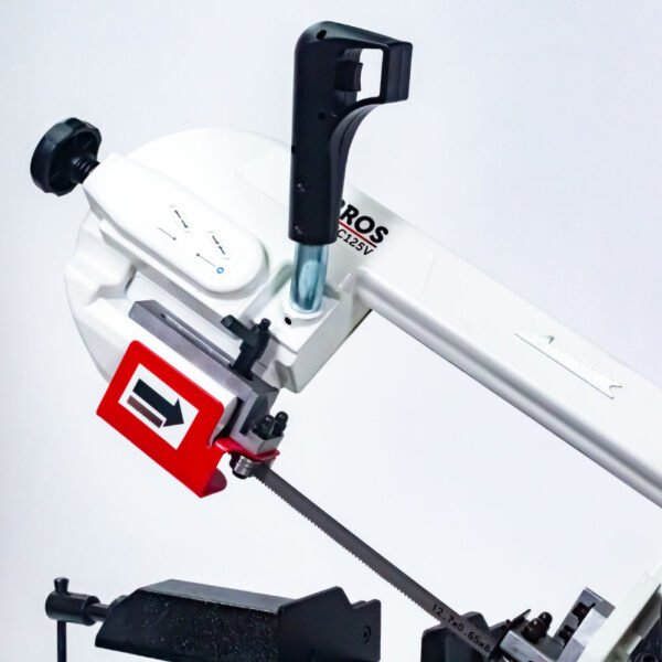 SCIE À RUBAN PORTABLE À MÉTAUX 0-60° Ø125 MM 0,4KW 230V – Image 5