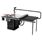 SCIE CIRCULAIRE SUR TABLE D’ATELIER DIAM. 250MM 4KW 400V BUTÉE 91CM