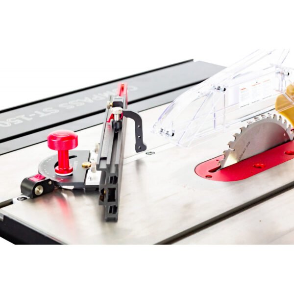 SCIE À FORMAT SUR TABLE PROFESSIONNELLE AVEC CHARIOT UNIVERSEL 1,5M DIAM. 250 MM 4KW 400V – Image 4