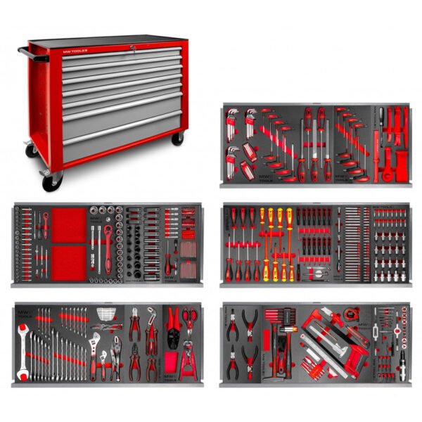 SERVANTE D'ATELIER COMPLÈTE XL 512 OUTILS