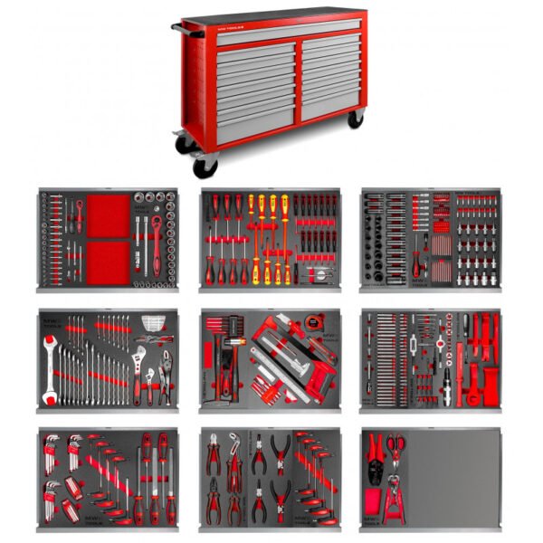 SERVANTE D'ATELIER COMPLÈTE XXL 512 OUTILS