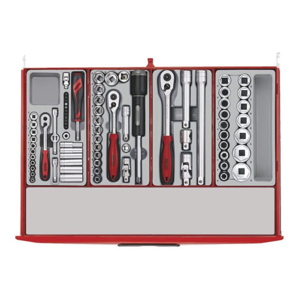 SERVANTE D'ATELIER COMPLÈTE PRO 491 OUTILS TENG – Image 2