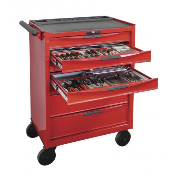 SERVANTE D'ATELIER COMPLÈTE PRO 491 OUTILS TENG – Image 3
