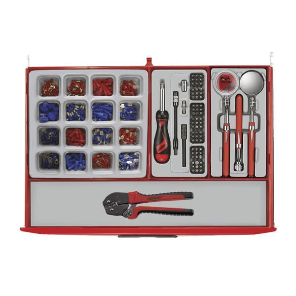 SERVANTE D'ATELIER COMPLÈTE PRO 491 OUTILS TENG – Image 8