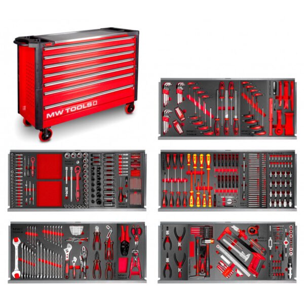 SERVANTE D'ATELIER COMPLÈTE XL 512 OUTILS