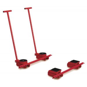 SET DE 4 ROULEURS FIXE ET ROTATIF 20T AVEC POIGNÉE