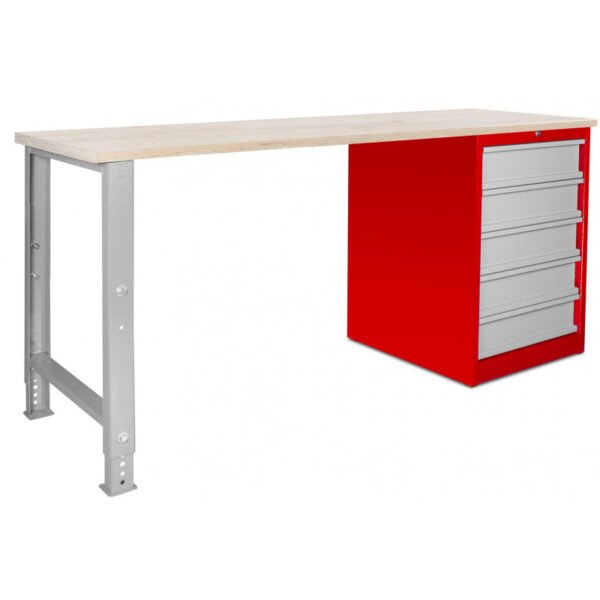 ÉTABLI MODULAIRE AVEC ARMOIRE À TIROIRS 200 CM – Image 2